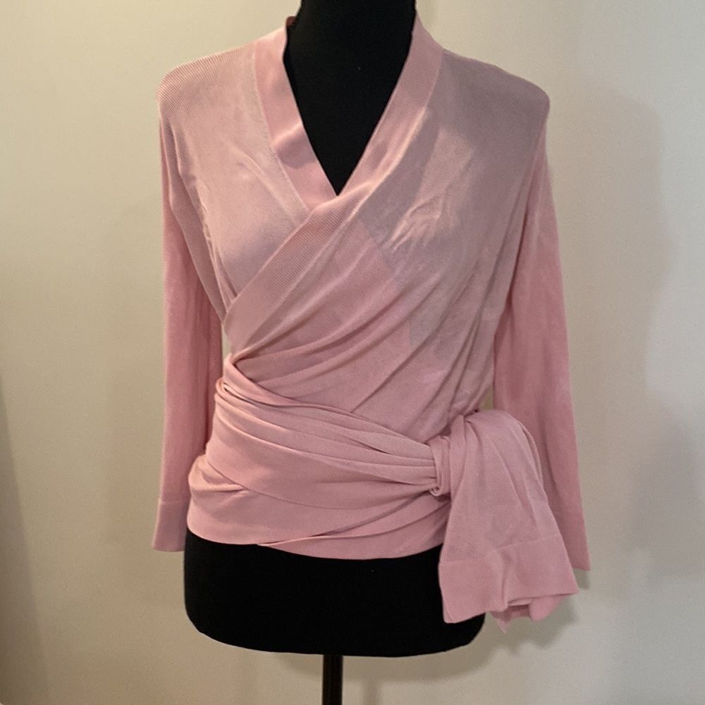 Light pink Herve Leger cardigan
